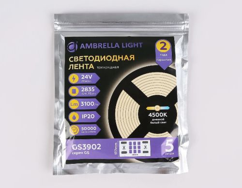 Светодиодная лента Ambrella Light LED Strip 24V (ЛЕД Стрип 24В) GS3902 - фото 5