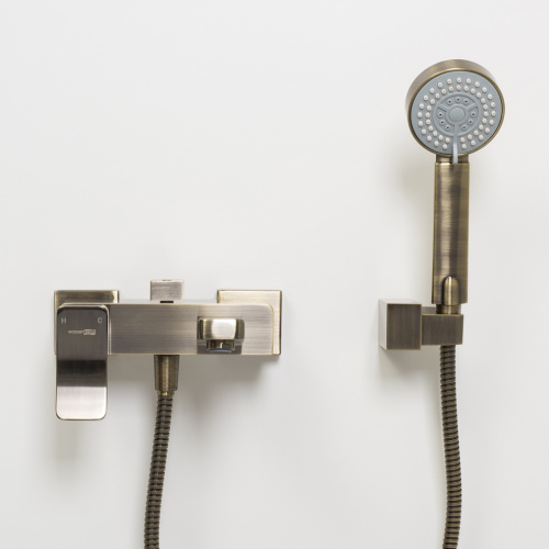 Смеситель для ванны WasserKRAFT Exter 1600 1601 настенный бронза - фото 4