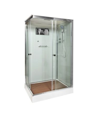 Душевая кабина AvaCan K402S 120х90 прямоугольная с крышей ориентация универсальная