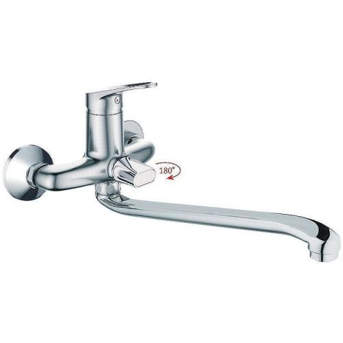 Смеситель для ванны и душа Haiba HB13-1 HB2213-1 настенный хром - фото 2