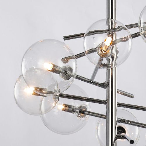 Люстра на штанге Delight Collection Globe Mobile (Глобе Мобиле) MX19009070-8A chrome - фото 3