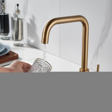 Смеситель для кухни Shevanik S228G на мойку золото