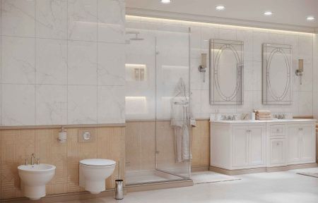 Душевой уголок Ambassador Abner 10011101R 90х90 стекло прозрачное профиль хром без поддона