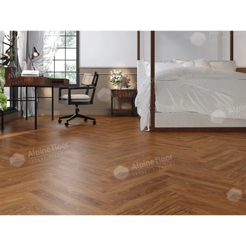 SPC ламинат Alpine Floor Nut ECO 22-5 MC Нойер толщина 0.4 см 43 класс 600х125 - фото 3