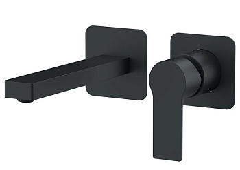 Смеситель Daniel Reflex RX632P-15 встраиваемый в стену черный матовый