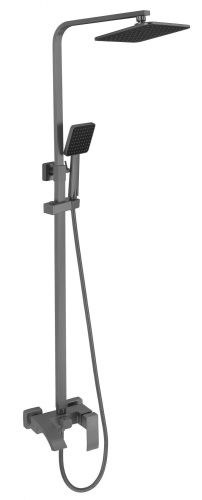 Душевая стойка Fmark FS8645Q настенная цвет графит - фото 2