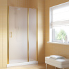 Душевая дверь Vegas-Glass EP-F-1 LUX EP-F-1 LUX 140 9 10 R 140х200 стекло матовое профиль золото глянцевое