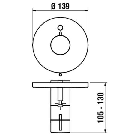 Смеситель для душа Laufen Simibox 3.2362.6.004.000.1 встраиваемый в стену хром с термостатом
