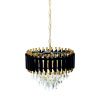Люстра подвесная Lumina Deco Funneli (Фуннели) LDP 6003-400 BK+F.GD