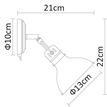 Спот Arte Lamp Mark (Марк) A1102AP-1AB