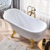 Ванна акриловая Cerutti SPA CT9667 160х75 отдельностоящая овальная с ножками