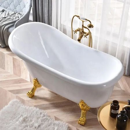 Ванна акриловая Cerutti SPA CT9667 160х75 отдельностоящая овальная с ножками