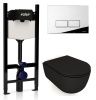 Комплект унитаз с инсталляцией и клавишей смыва Valsir KIT VSCR 7334NEMT Slim P3