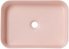 Раковина керамическая Allen Brau Fantasy 4.11021.SM 50х36 накладная цвет розовый без отверстий под смеситель