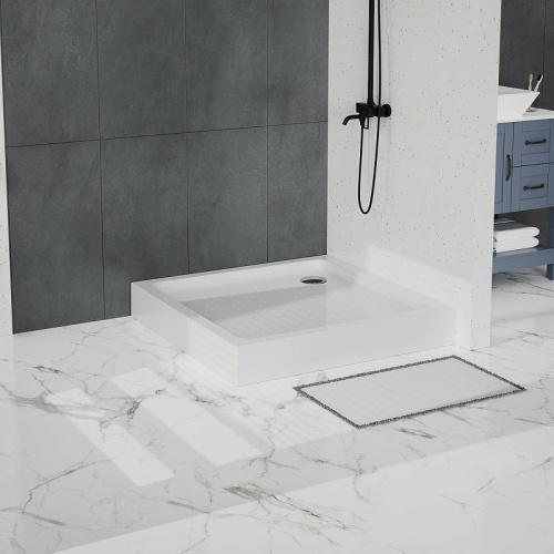 Душевой поддон BelBagno TRAY-BB-A-100-15-W 100х100 акрил белый - фото 3