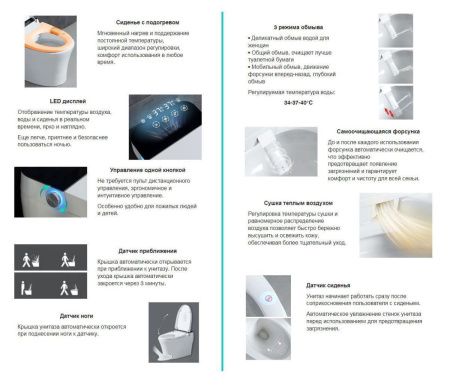 Унитаз приставной Abber Bequem AC1117S белый с сиденьем микролифт импульсный смыв