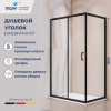 Душевой уголок RGW Passage (Пассаж) 410824580-14 100х80 стекло прозрачное профиль черный без поддона