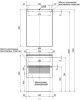 Тумба с раковиной Aquanet Алвита 00213095 60х50 подвесная цвет белый