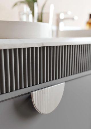 Тумба с раковиной Orka Molino 5004666 80х60 подвесная цвет черный