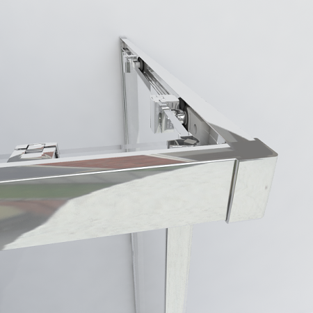 Душевой уголок Vincea Garda VSS-1G8090CLGM 90х80 стекло прозрачное профиль вороненая сталь без поддона