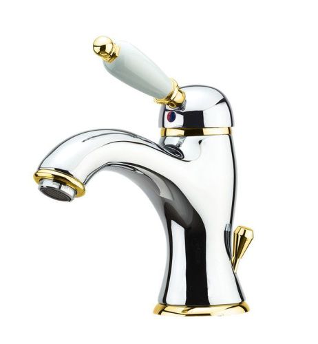 Смеситель Fiore Imperiale 83CO5221 на раковину хром/золото - фото 2