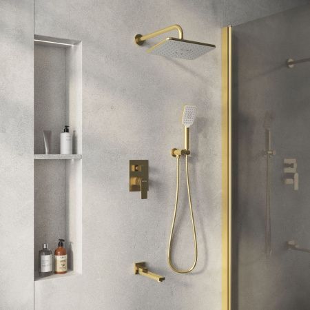 Душевая система Grossman Classic 501.K35.04.320 встраиваемая в стену цвет золото