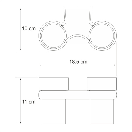 Стакан для зубных щеток WasserKRAFT 6828D - фото 4