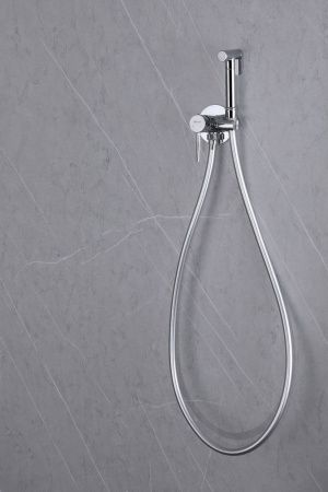 Гигиенический душ со смесителем Abber Wasser Kreis AF8125 хром