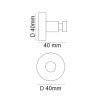Крючок Webert Rimini RI510401010