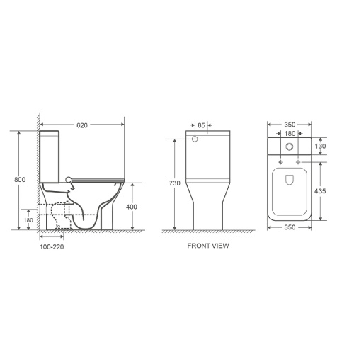 Унитаз WeltWasser WW ZINNBACH 001 GL-WT (10000009967) напольный с бачком - фото 2