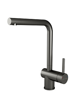 Смеситель для кухни Paulmark SPRING Sp212067-GM на раковину воронёная сталь