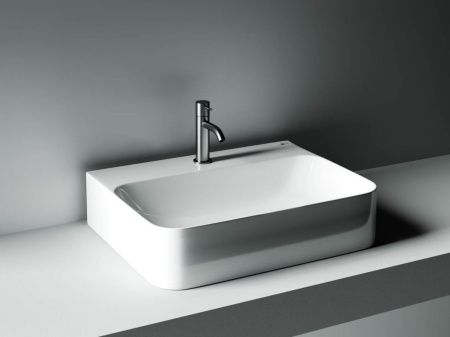 Раковина из сантехнического фарфора Ceramica Nova AURA CN2001 60х50 подвесная цвет белый 1 отверстие под смеситель