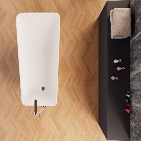 Ванна акриловая Frank 12517 170х80 отдельностоящая прямоугольная с ножками