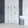 Боковая стенка RGW 350601325-11 250х195 стекло прозрачное профиль хром