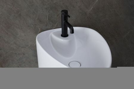 Раковина керамическая Allen Brau Infinity 4.21015.20 60х40 напольная цвет белый 1 отверстие под смеситель