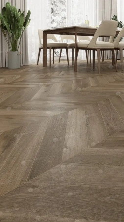 SPC ламинат Alpine Floor Chervon Alpine ECO 18-4 MC Дуб Насыщенный Chevron толщина 0.5 см 43 класс 600х127