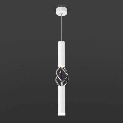 Светильник подвесной Eurosvet Lance (Ланце) 50191/1 LED белый/хром - фото 5