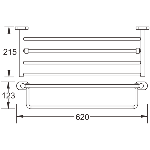 Полка в ванную комнату BELZ B90524 - фото 3