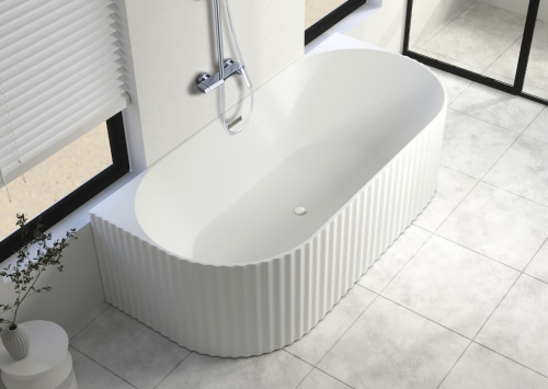 Ванна акриловая Cerutti SPA CT9765 170х80 пристенная асимметричная - фото 2