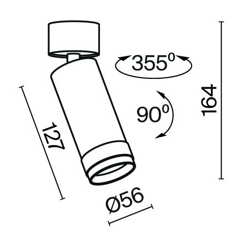 Светильник потолочный Maytoni Technical Focus Zoom C055CL-L12W4K-Z-B - фото 2