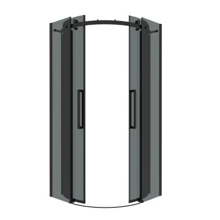 Душевой уголок Grossman Classic 301.K33.04.9090.21.10 90х90 стекло тонированное профиль черный без поддона