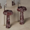 Раковина из искусственного камня Dea Design Marble DD1543 545 RL 50х50 напольная цвет коричневый без отверстий под смеситель