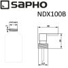 Головка дозатора запасная для диспенсера нажимного действия Sapho X-ROUND NDX100B