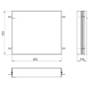 Встраиваемая рама для зеркального шкафа Emco Asis 9497 000 11