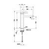 Смеситель Duravit X-Steel 316 CE1030002C46 на раковину черный