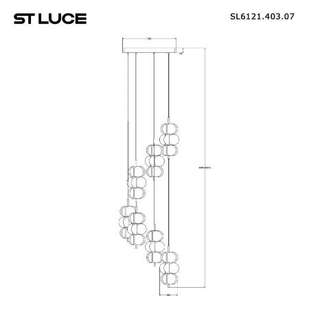 Люстра каскадная ST Luce Talisman (Талисман) SL6121.403.07