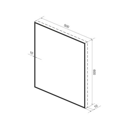 Зеркало Wellsee 7 Rays' Spectrum 172200500 50х60 подвесное