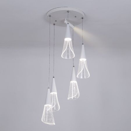 Люстра каскадная LED4U L7106-6 WТ