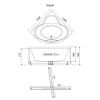 Ванна акриловая Тритон Грация Щ0000048049 140х140 угловая четверть круга без каркаса