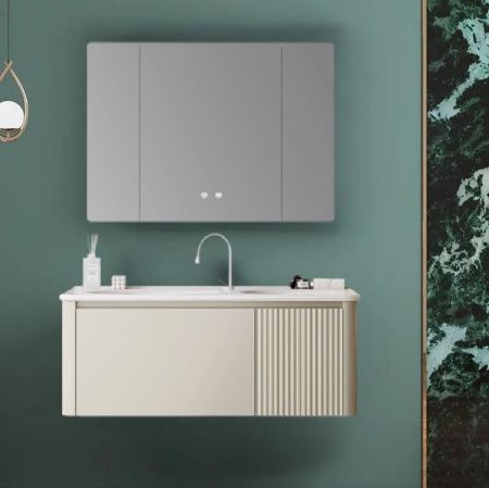 Тумба с раковиной Cerutti SPA SELLA 80 80х50 подвесная цвет бежевый